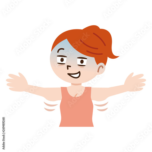 二の腕が気になる女性