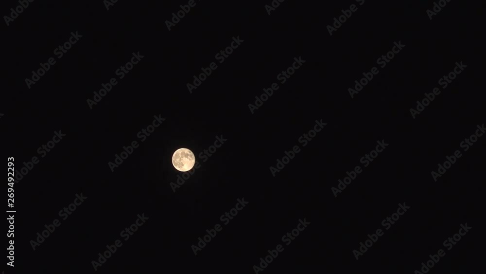 Full moon at black sky zoom in Full moon at black sky zoom in