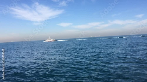 yacht in the sea