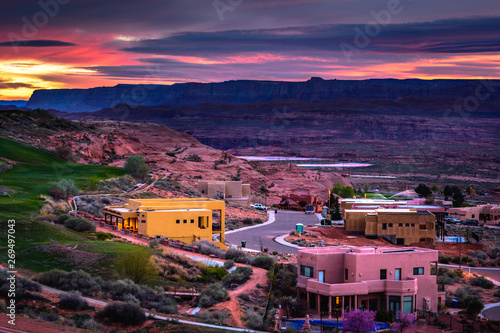 Page Arizona at sunset