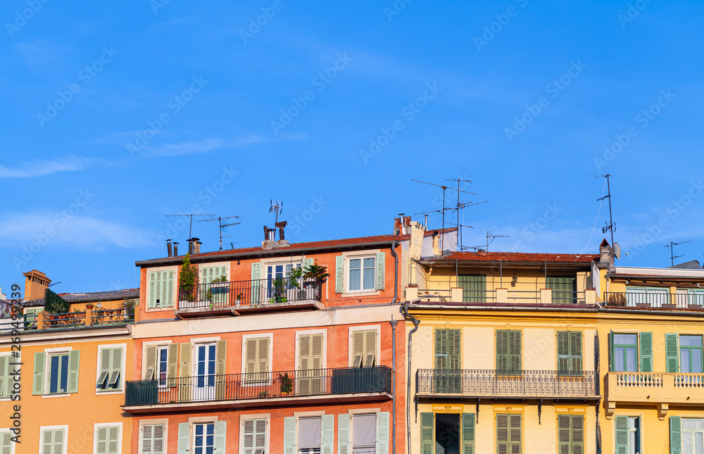 Living houses of French Riviera, Nice