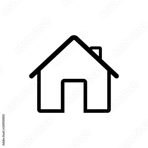 Home icon. House icon. Real estate. Image for web applications, mobile applications, print.