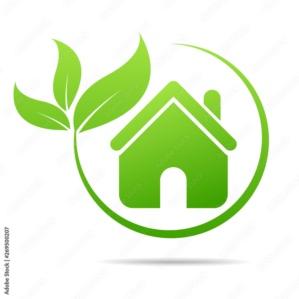 Real Estate, Eco House design vector template Real Estate, Eco House design vector template