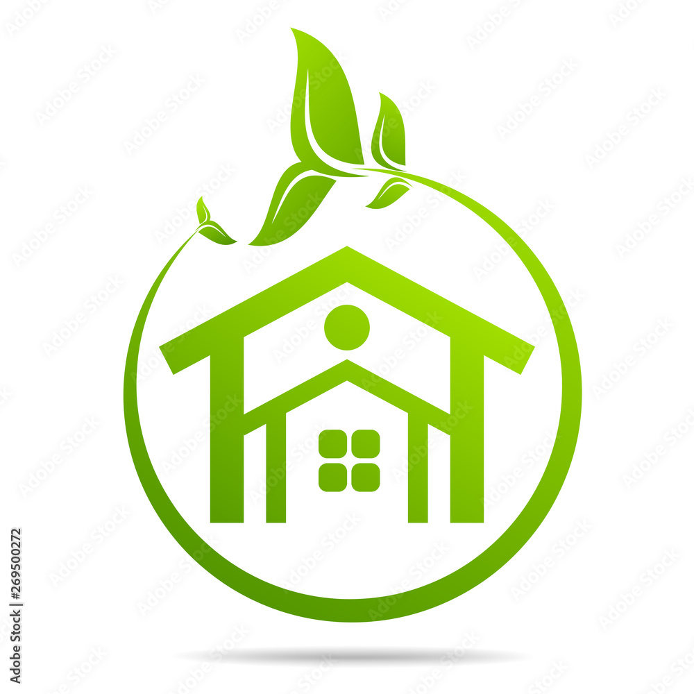 Real Estate, Eco House design vector template Real Estate, Eco House design vector template
