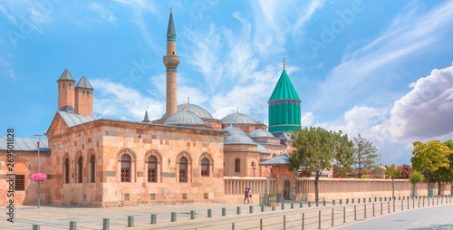 Mevlana museum mosque in Konya, Turkey photo