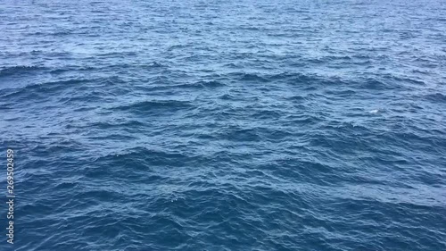 blue water ripple background and calm ocean view