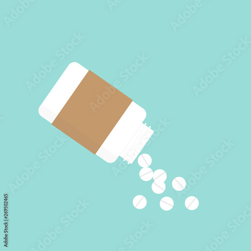 vector medical pills - medicine icon, capsule and drug