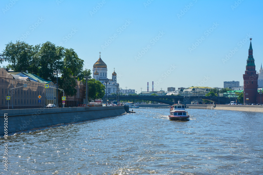 Naklejka premium Moscow river