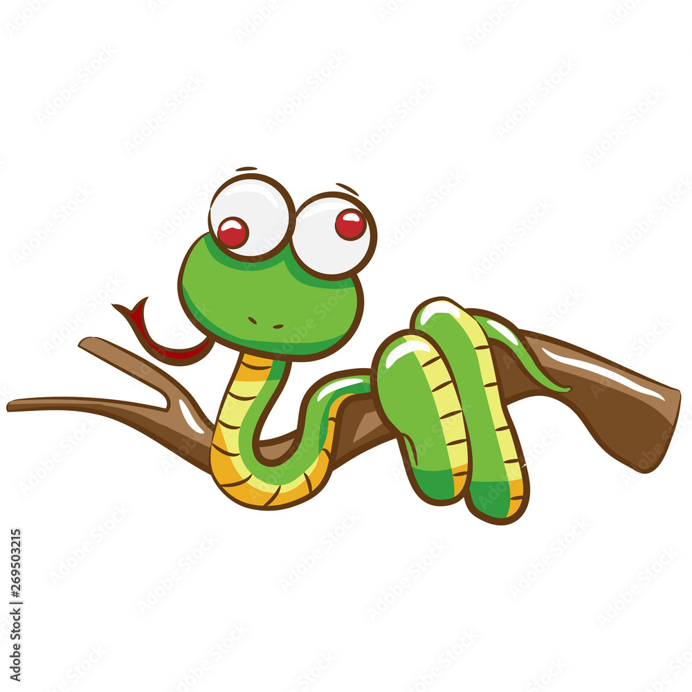 Obraz premium snake vector graphic