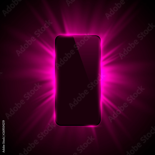 Phone cover color design modern red background.
