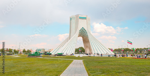 Azadi Tower located at Azadi Square - Tehran, Iran