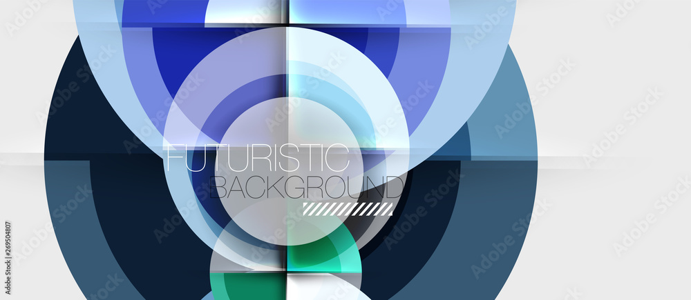Geometric design abstract background - circles Geometric design abstract background - circles