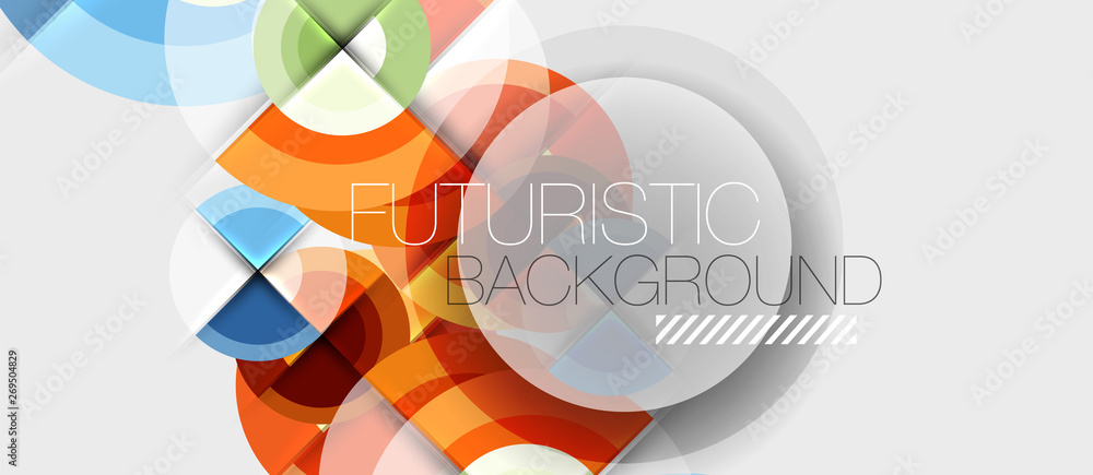Geometric design abstract background - circles Geometric design abstract background - circles
