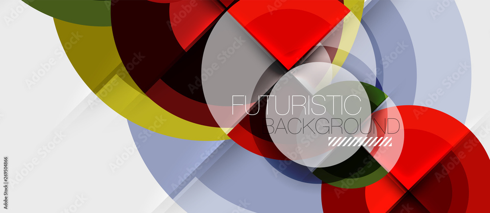 Geometric design abstract background - circles Geometric design abstract background - circles