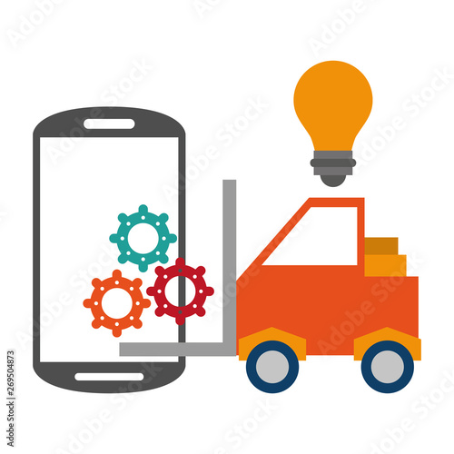 Smartphone operative system software vector illustration
