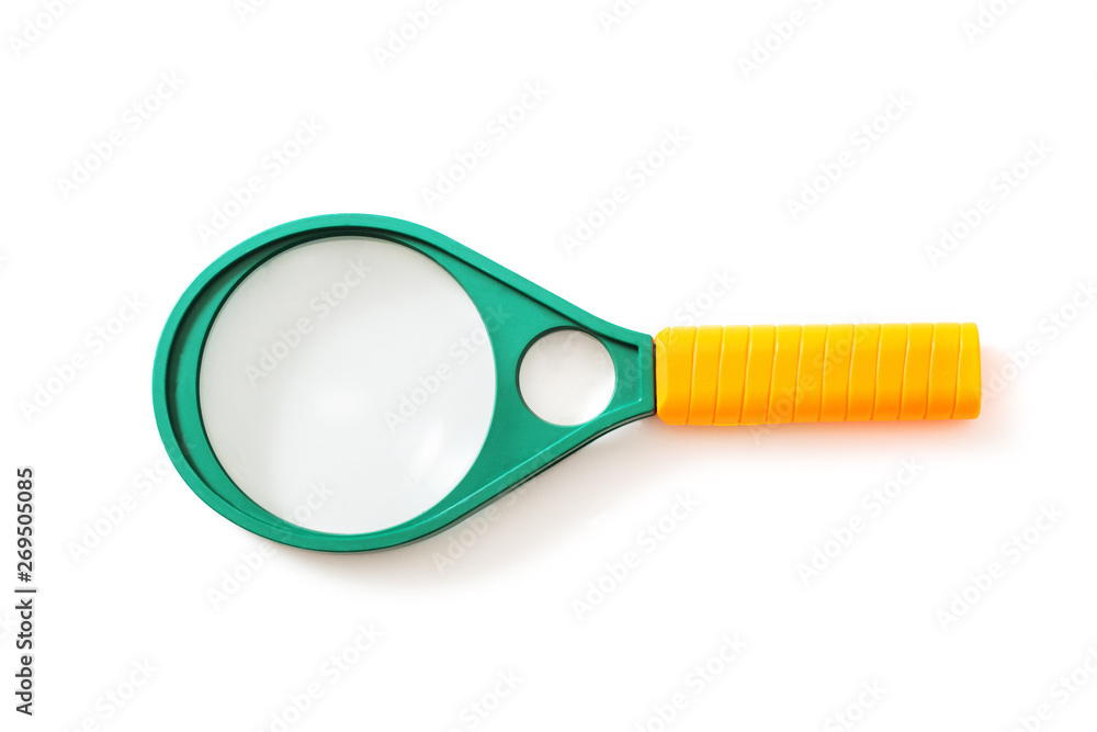 magnifier isolated on white background magnifier isolated on white background