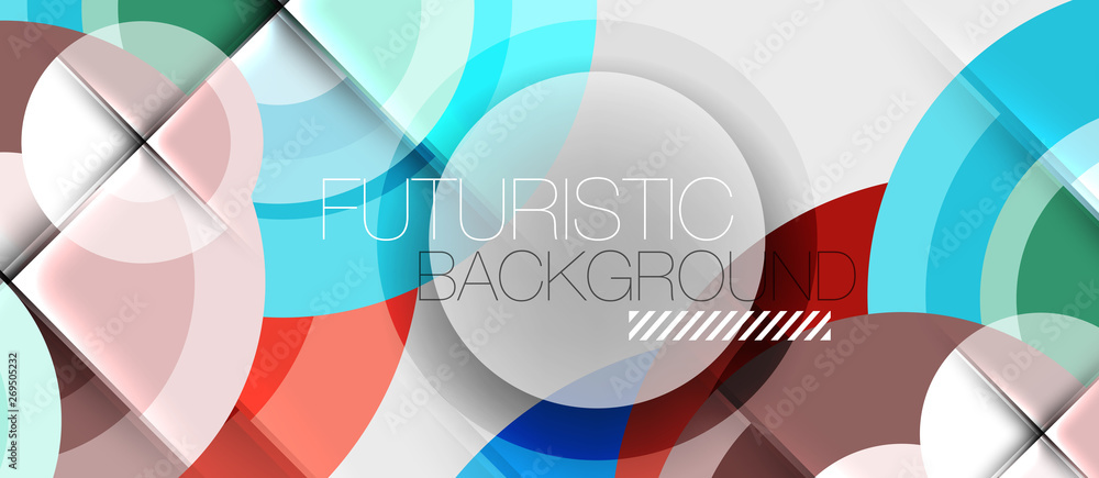 Geometric design abstract background - circles Geometric design abstract background - circles