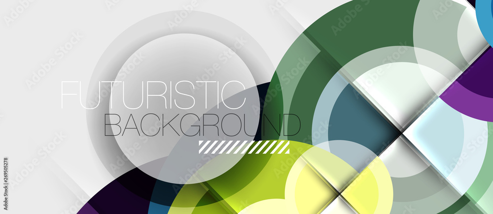 Geometric design abstract background - circles Geometric design abstract background - circles