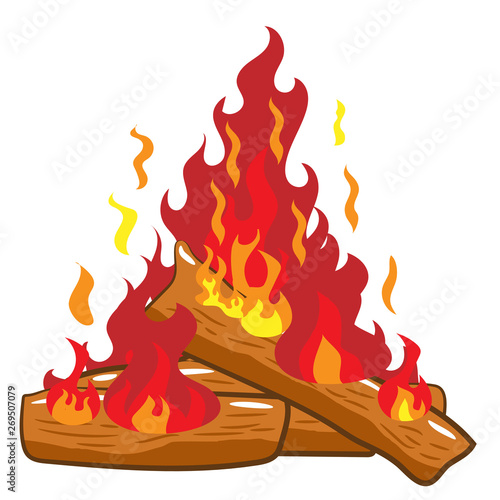 Campfire vector clipart