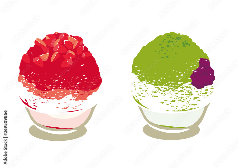 かき氷 イラスト Stock Vector Adobe Stock