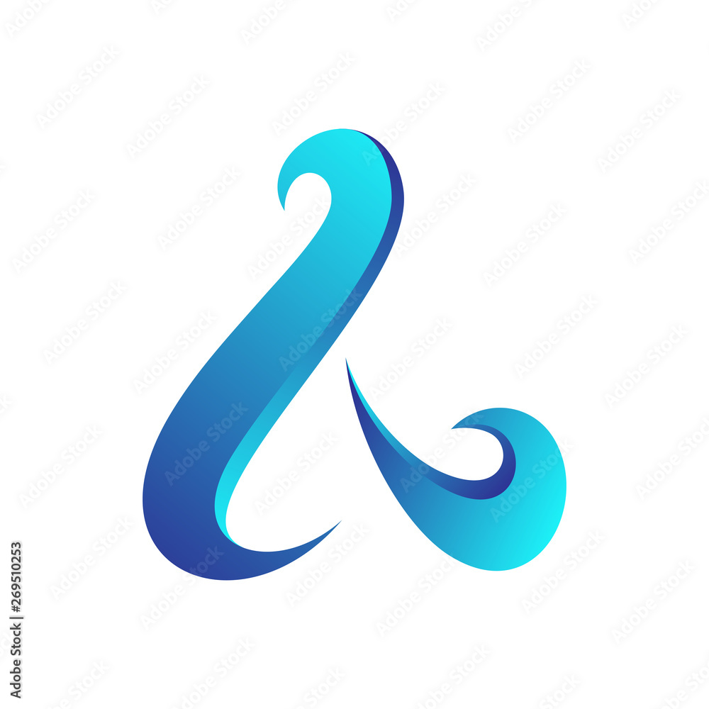 3d wave monogram/initial letter a logo design inspiration 3d wave monogram/initial letter a logo design inspiration