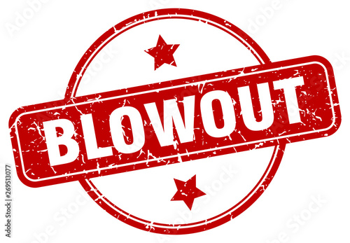 blowout sign