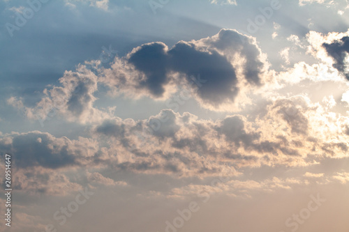 Blue sky background with clouds © mironovm