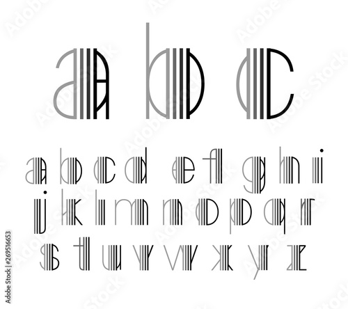 Abstract font. Abstract alphabet. Font design. Minimalist alphabet. Abc design. Geometric abstract technology font. Futuristic alphabet for logotype. Design letters and numbers logo. 