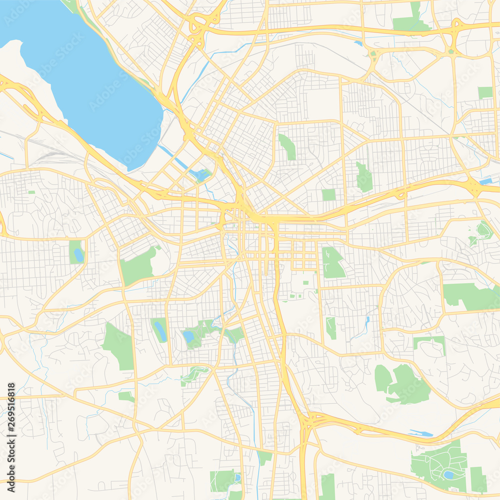 Empty vector map of Syracuse, New York, USA