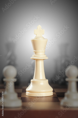 Chess business concept  leader and success.