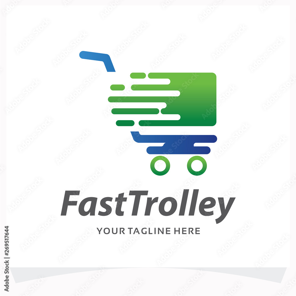 Fast Trolley Logo Design Template Fast Trolley Logo Design Template