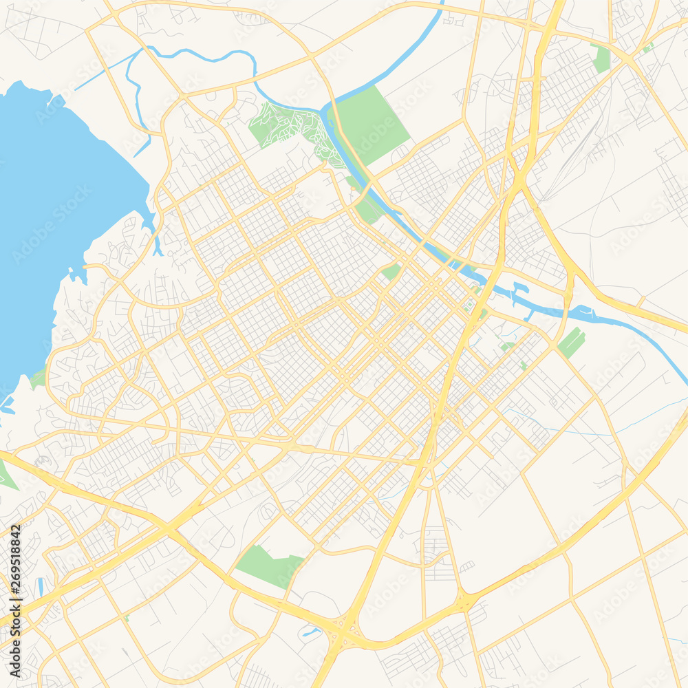 Empty vector map of Waco, Texas, USA Empty vector map of Waco, Texas, USA