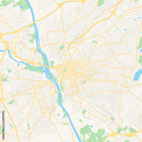 Empty vector map of Columbia  South Carolina  USA