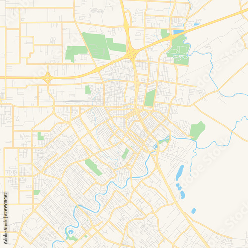 Empty vector map of Lafayette  Louisiana  USA
