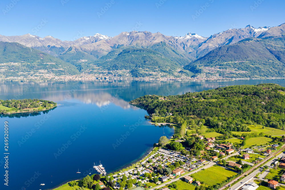 Lago di Como (IT) - Baia di Piona - vista aerea 