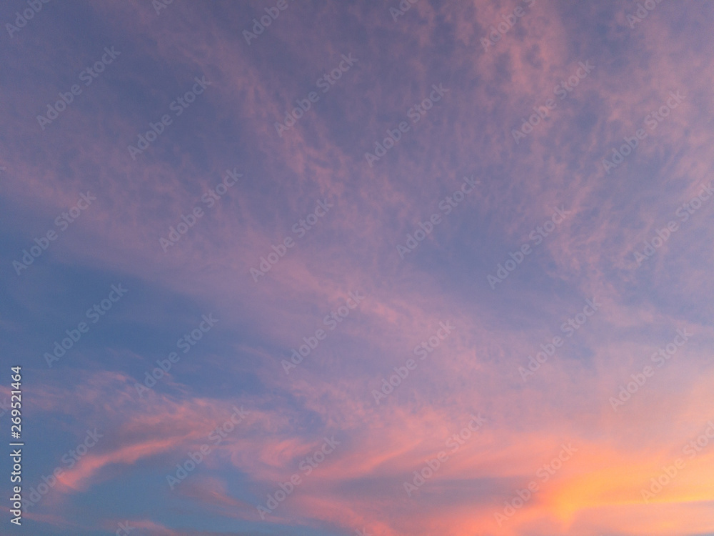 dramatic sky with clouds