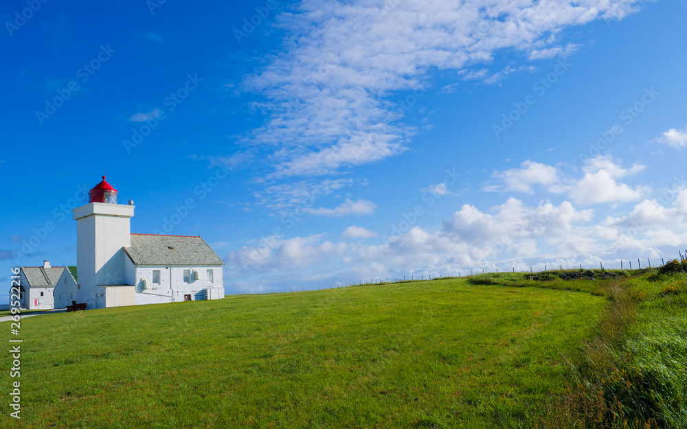 Obrestad lighthouse in Norway.