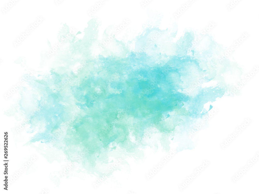 Abstract beautiful Colorful shape watercolor illustration painting background and texture backdrop..