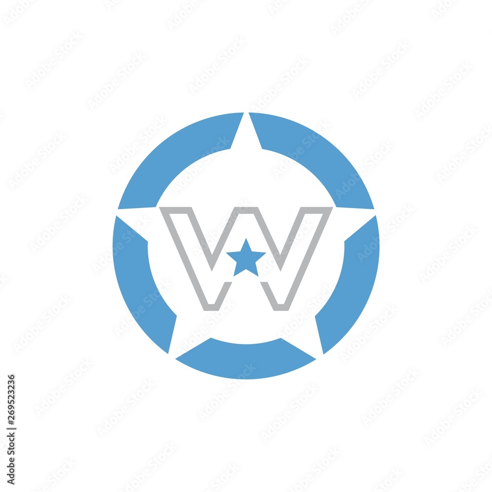 Classic Initial W Abstract Logo icon design Classic Initial W Abstract Logo icon design