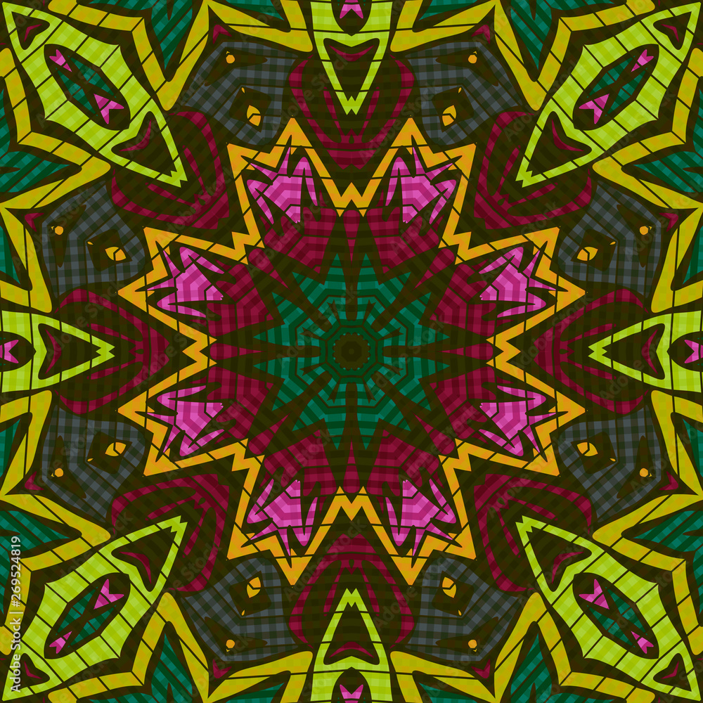 Seamless moroccan arabic mosaic pattern Seamless moroccan arabic mosaic pattern