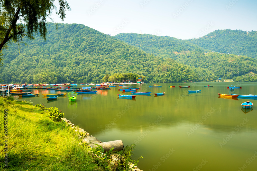 Phewa Lake is Famous and Beautiful Lake in Pokhara Nepal