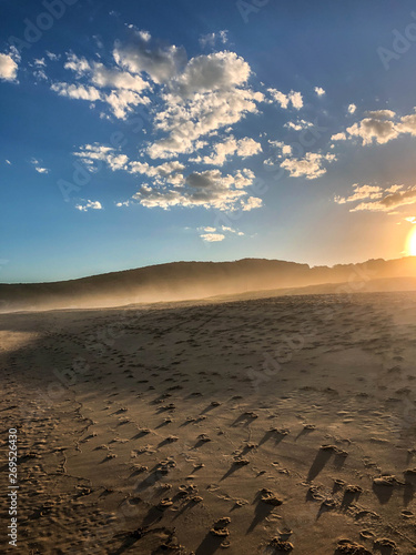 Sunset on a fine sandy beach, Australia