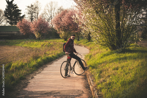 Man on bike