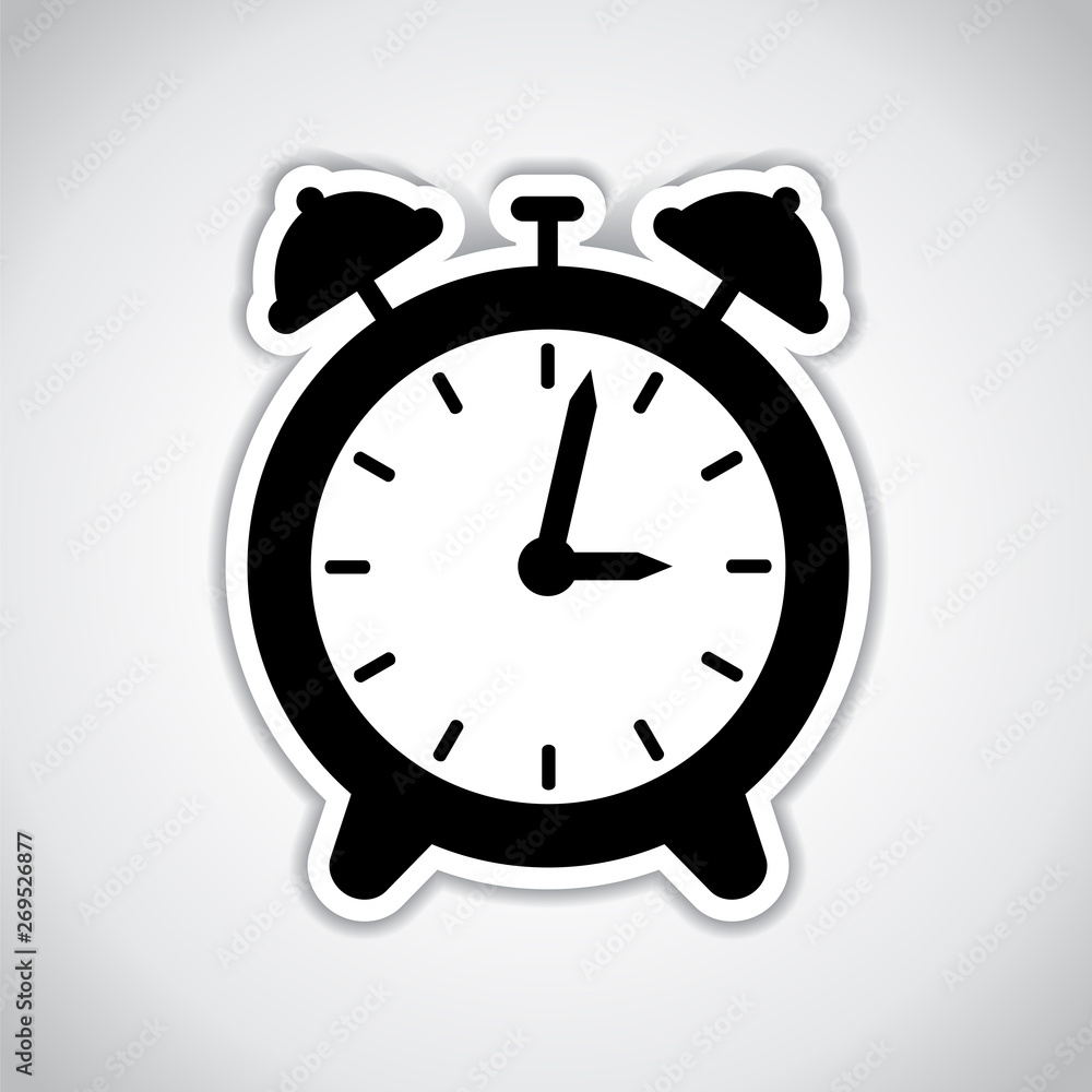 a black alarm clock icon a black alarm clock icon