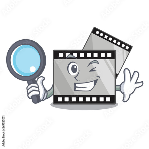 Detective film stirep in the characater shape
