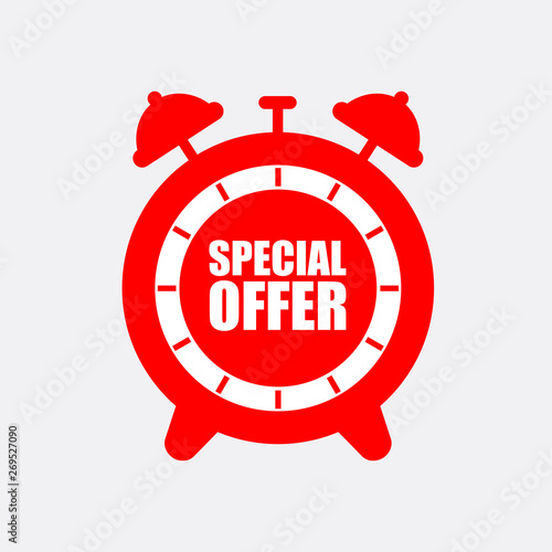 a special offer alarm clock icon 