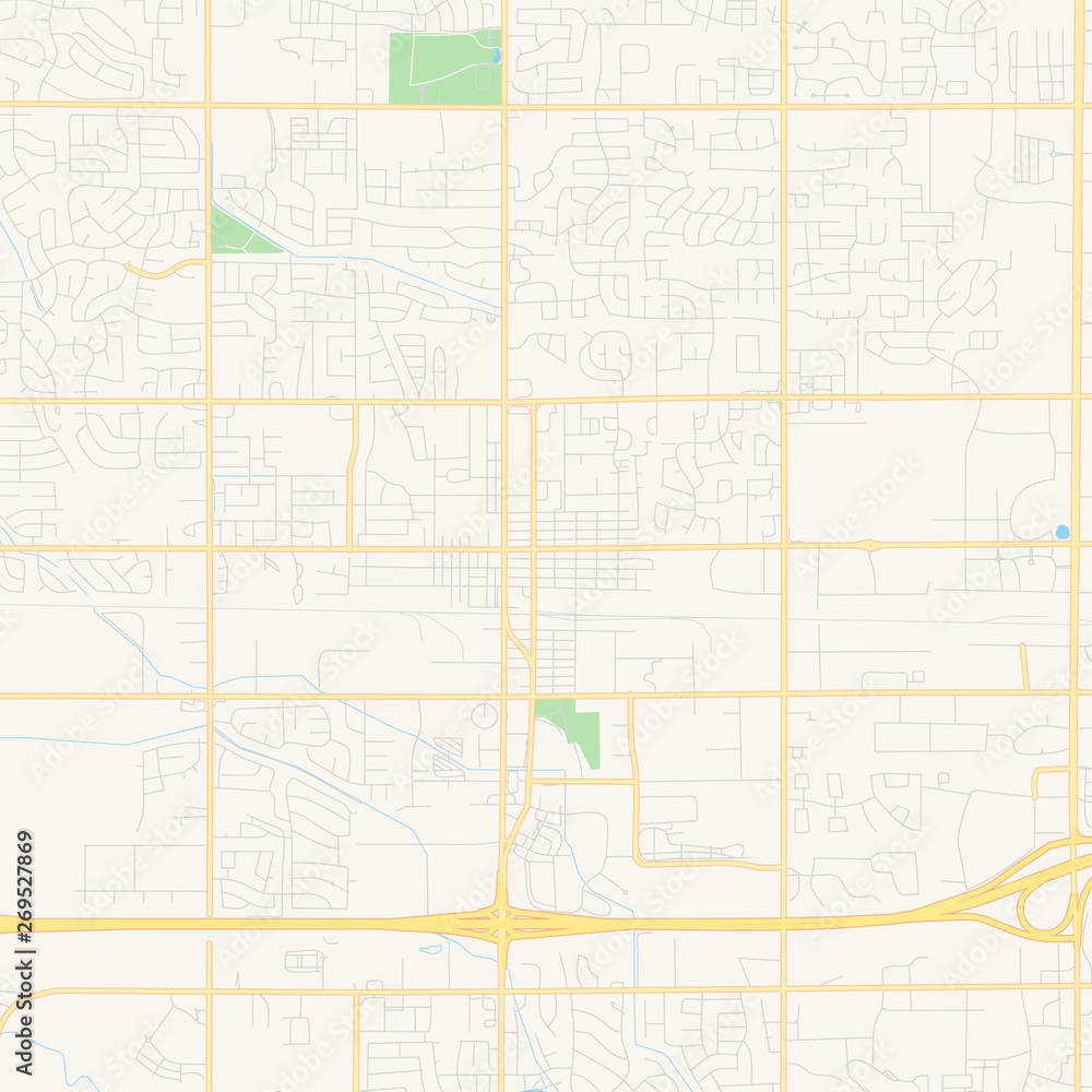 Empty vector map of Meridian, Idaho, USA