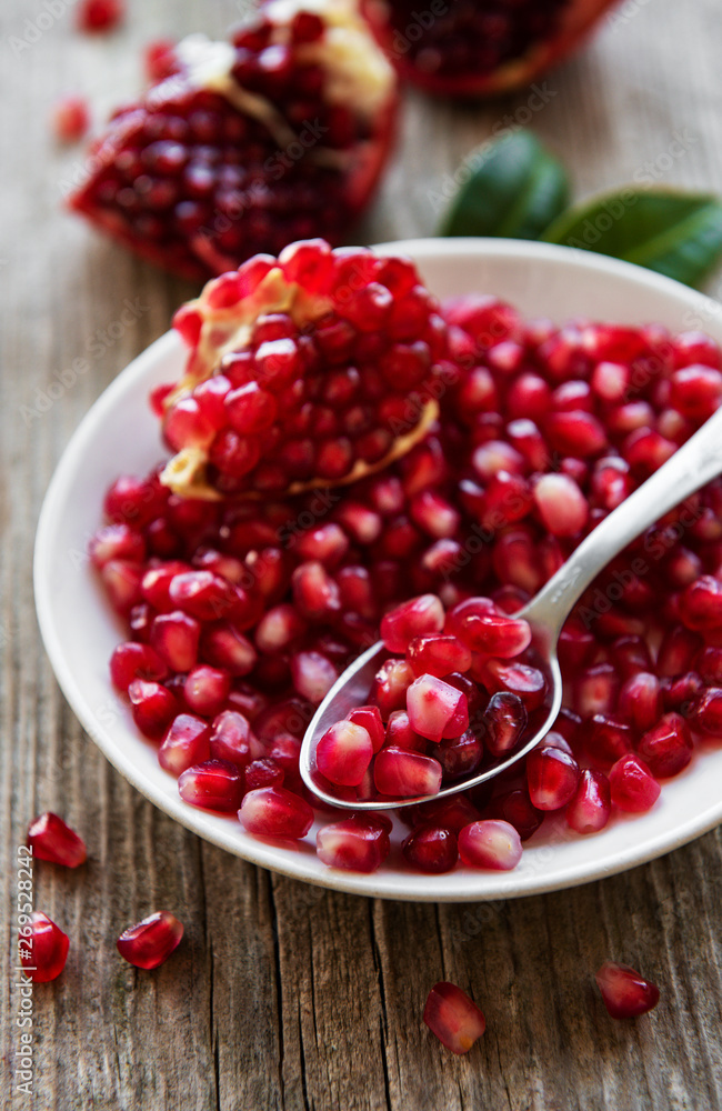 Ripe pomegranate fruits Ripe pomegranate fruits