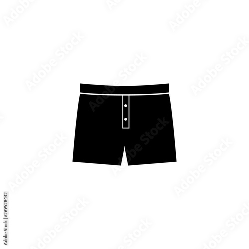 Men's briefs icon, logo isolated on white background