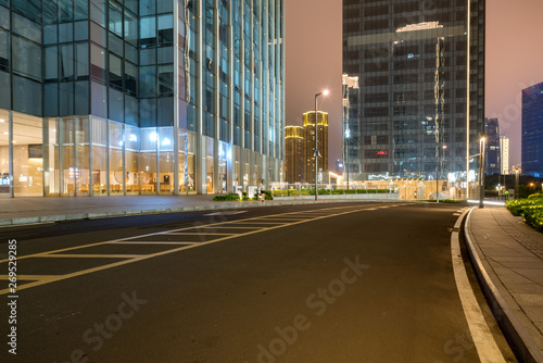 Office buildings and highways at night in the financial center  chongqing  China